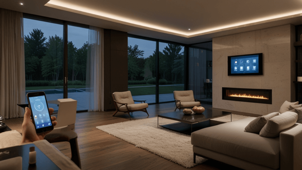 Home automation system with smart devices controlling various household functions