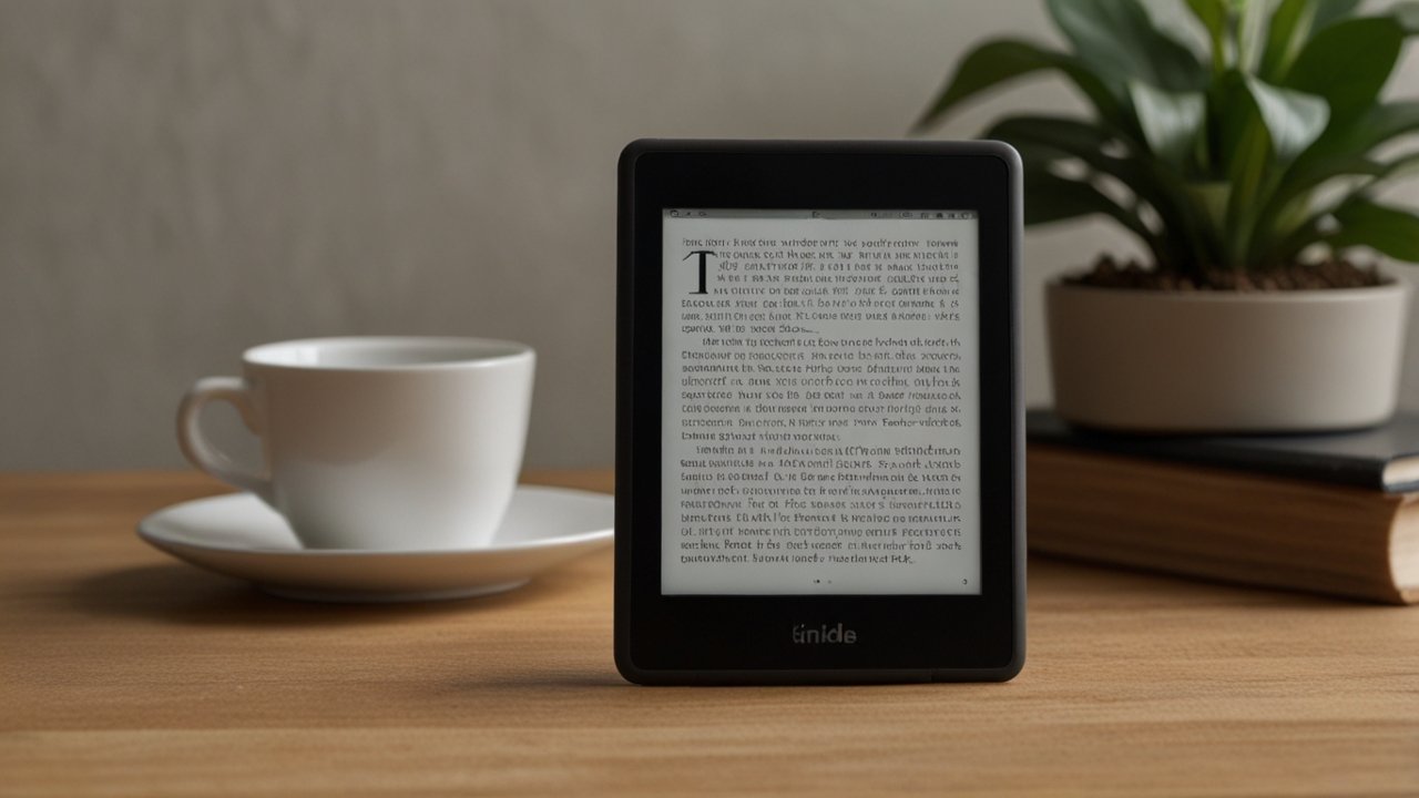 Kindle Paperwhite e-reader with high-resolution display and comfortable reading experience