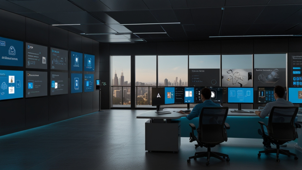 Microsoft AI interface showing artificial intelligence and Microsoft technology capabilities