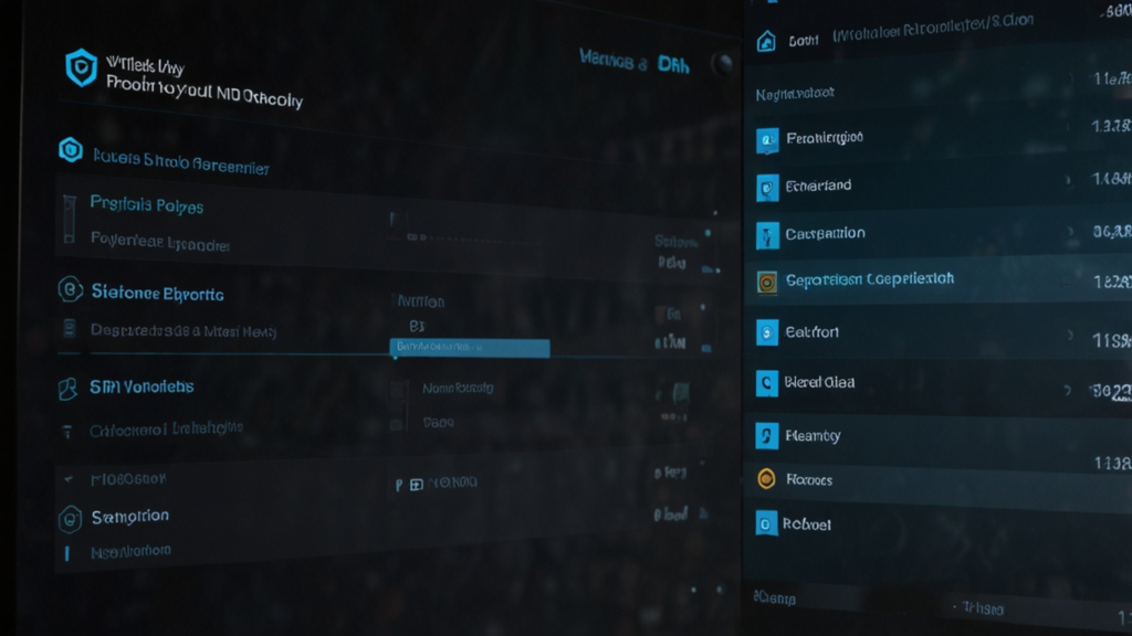 Nord VPN interface with privacy protection and secure connection features
