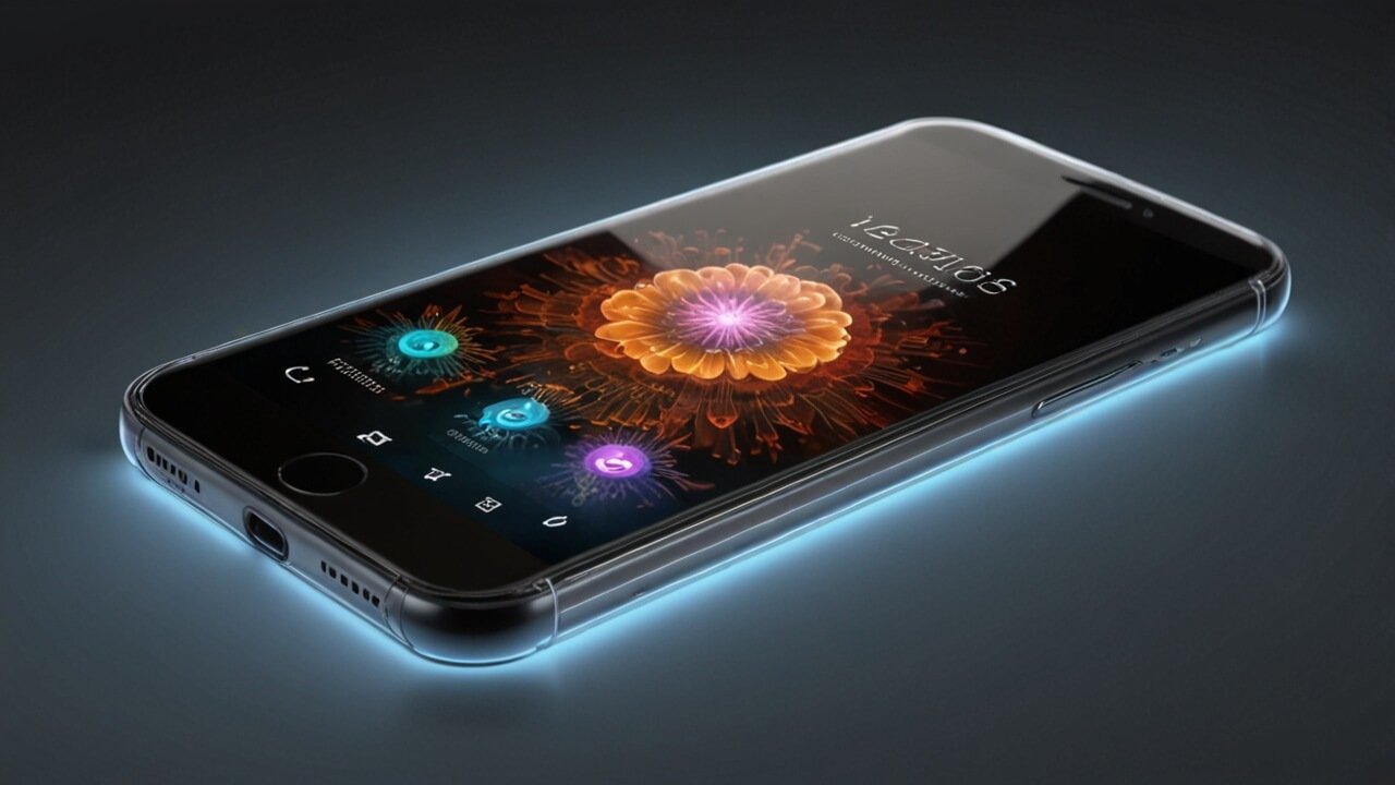 Nothing Phone with transparent design and innovative LED notification system