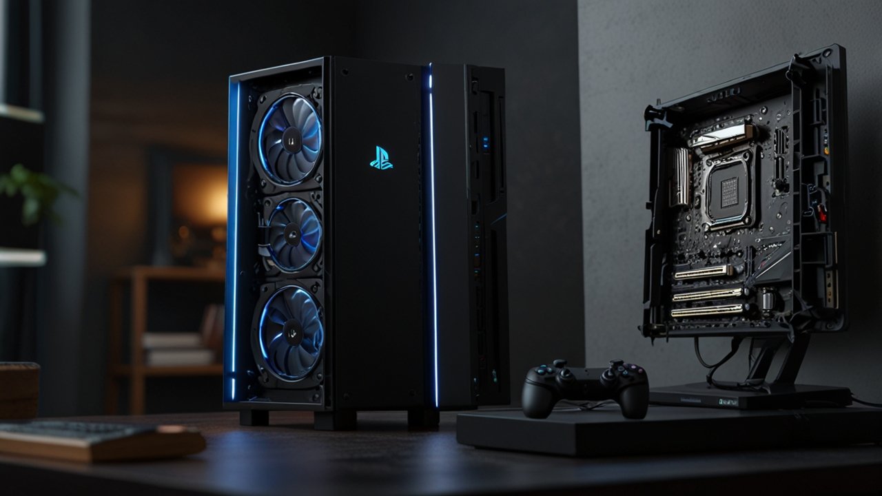 PS5 Pro gaming console with enhanced performance and premium gaming capabilities