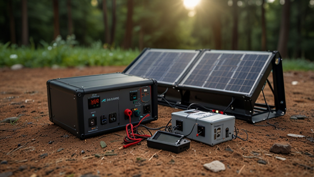 Portable power stations with comprehensive backup power and solar charging capabilities