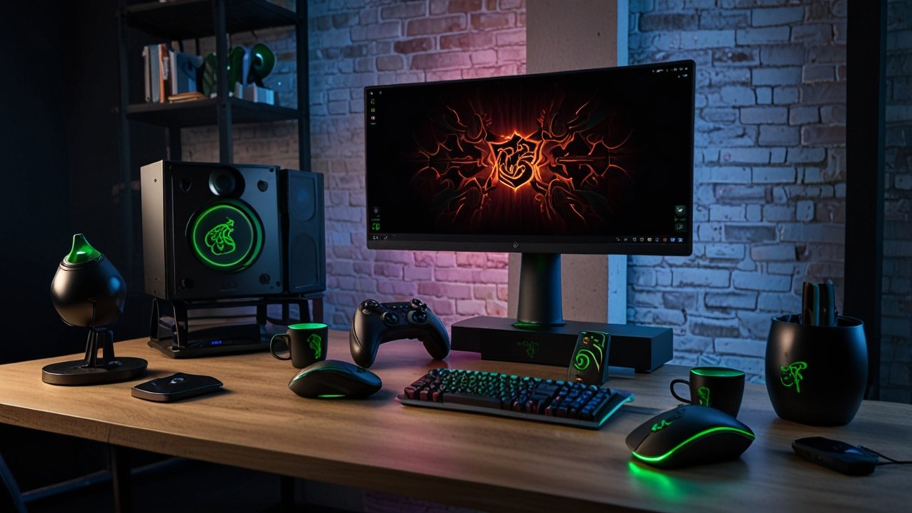 Razer Laptop with premium gaming features and RGB lighting customization