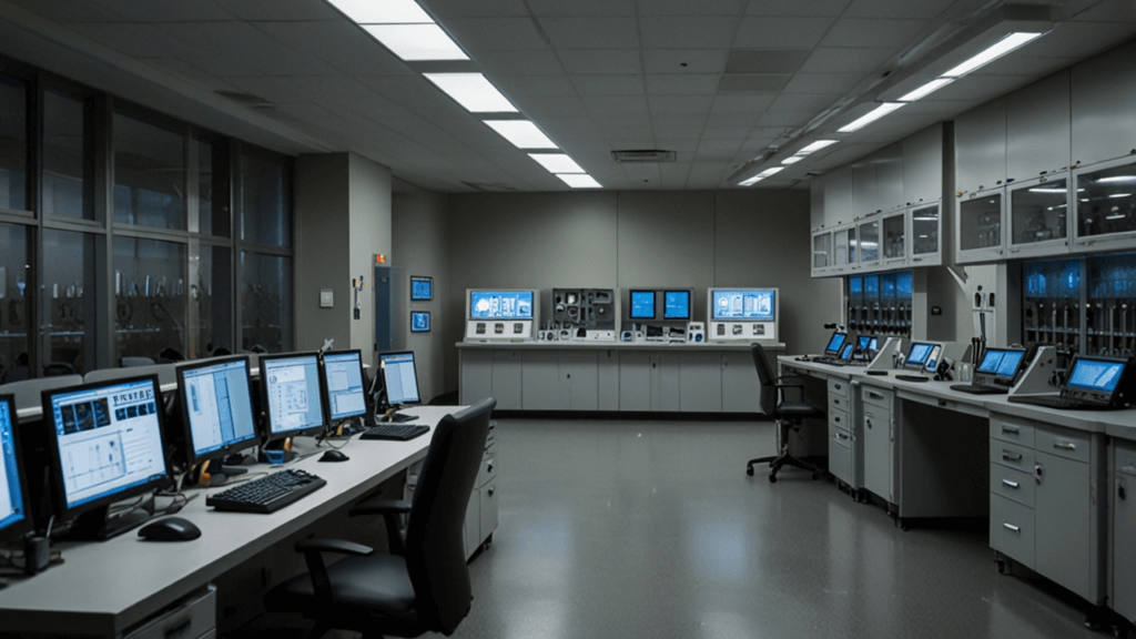 Research findings presentation with scientific data and breakthrough discoveries