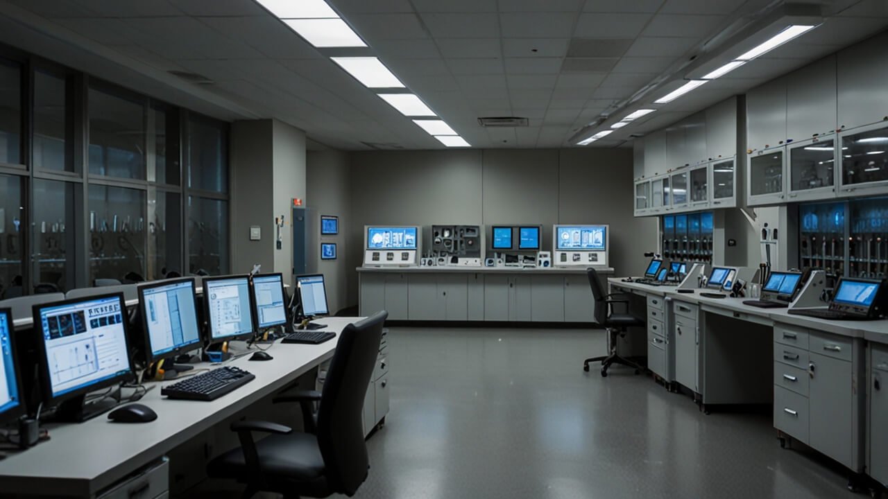 Research findings presentation with scientific data and breakthrough discoveries
