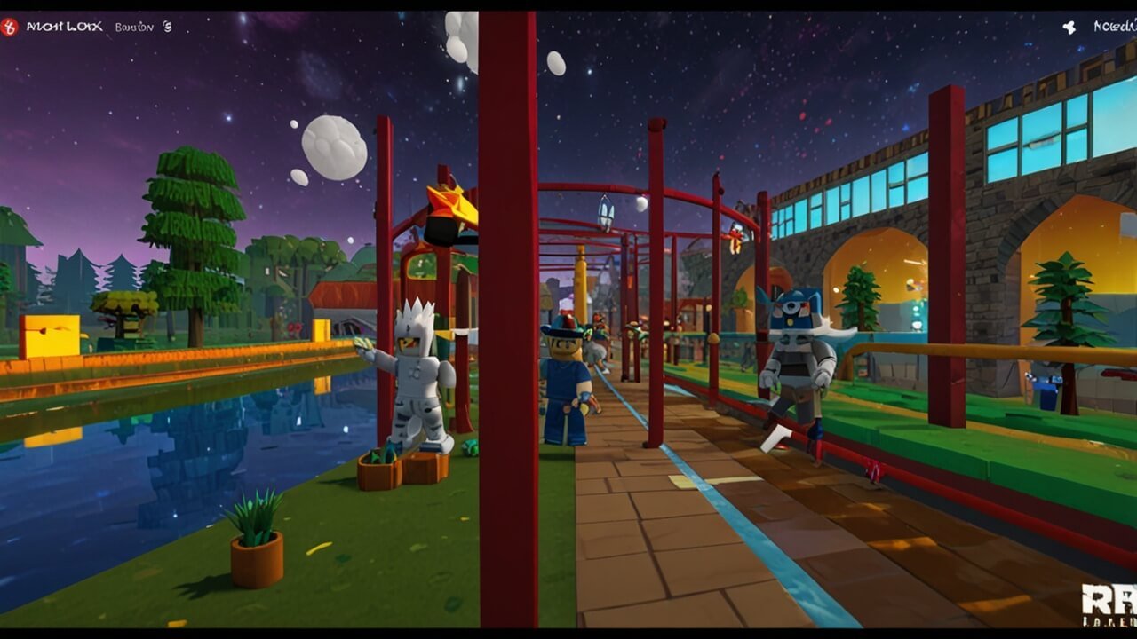 Roblox showcasing diverse virtual gaming worlds