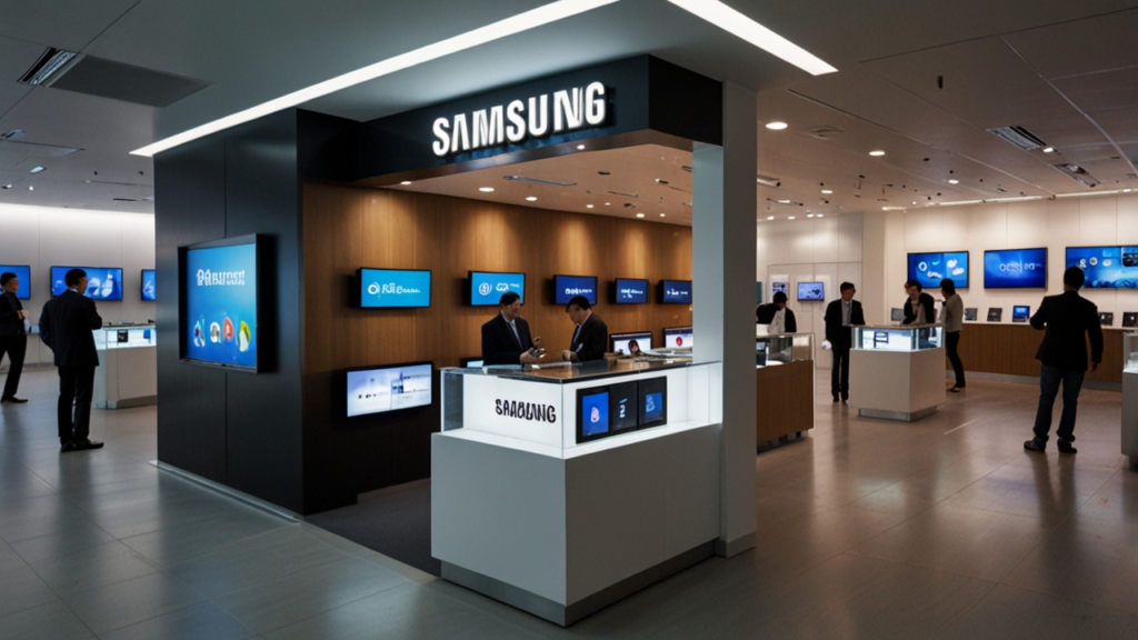 Samsung phone interface showing Android smartphone and Galaxy device capabilities