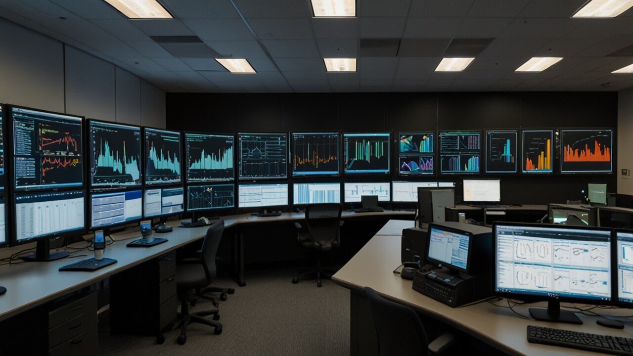 Statistics dashboard with quantitative analysis and data modeling visualization