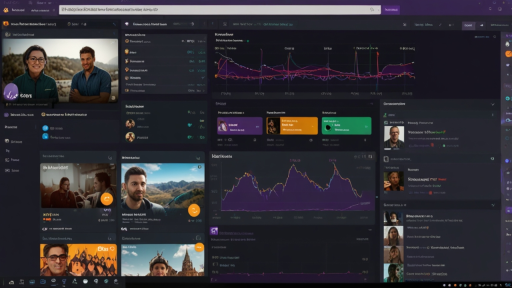Twitch interface showing livestream content with real-time viewer interaction through chat and integrated monetization options
