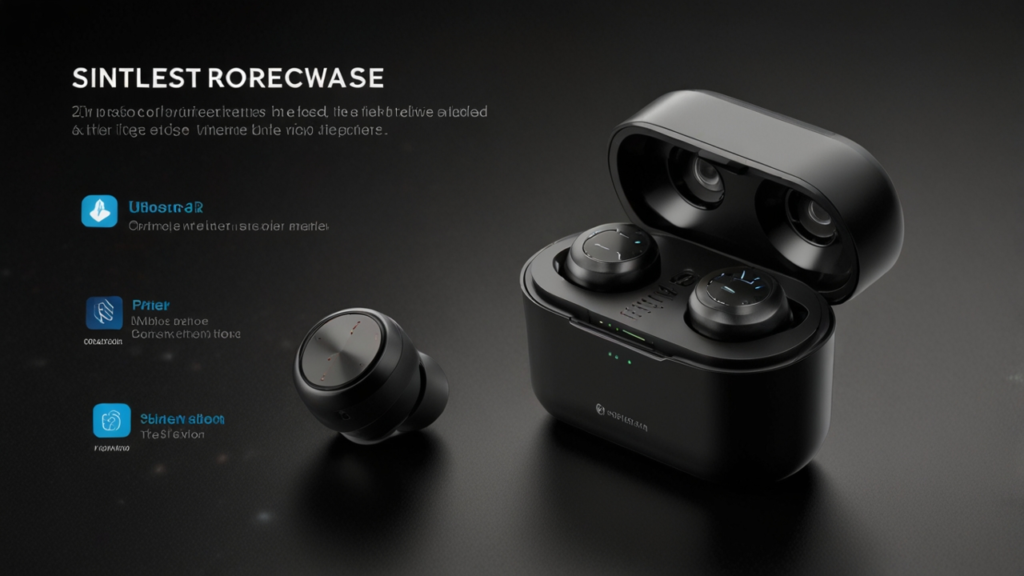 Wireless earbud with Bluetooth connectivity and cable-free audio experience
