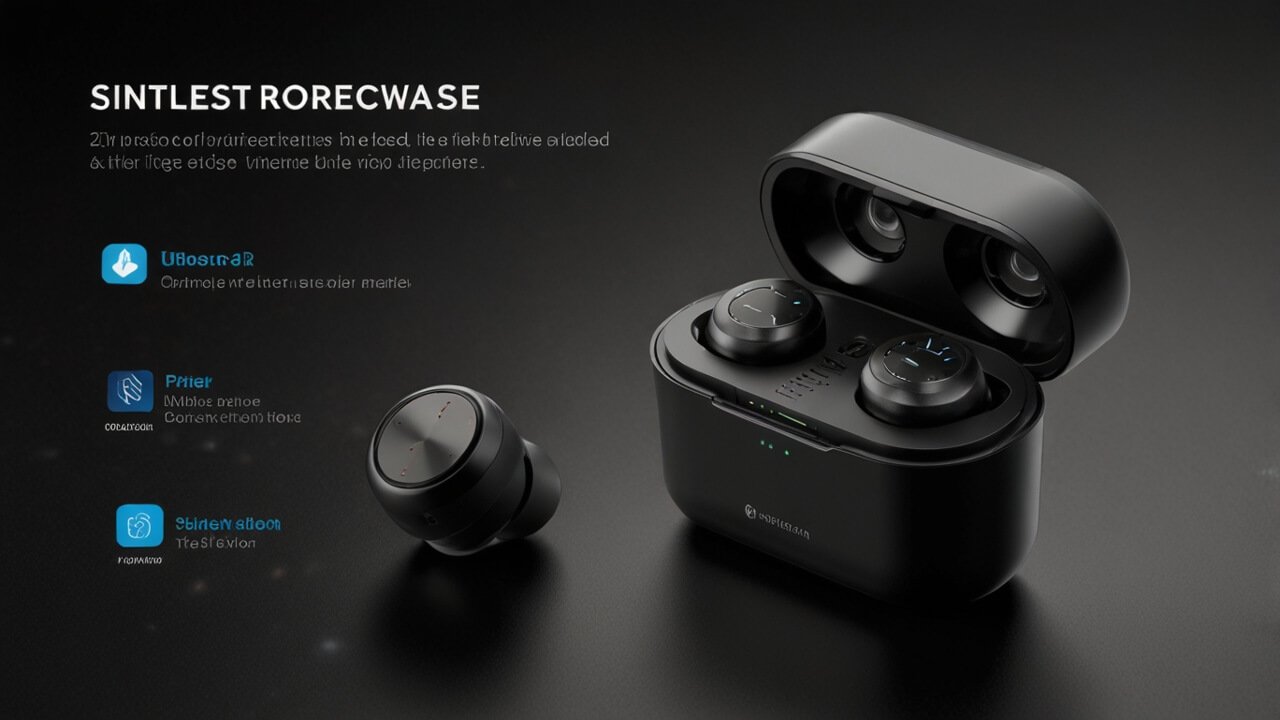 Wireless earbud with Bluetooth connectivity and cable-free audio experience