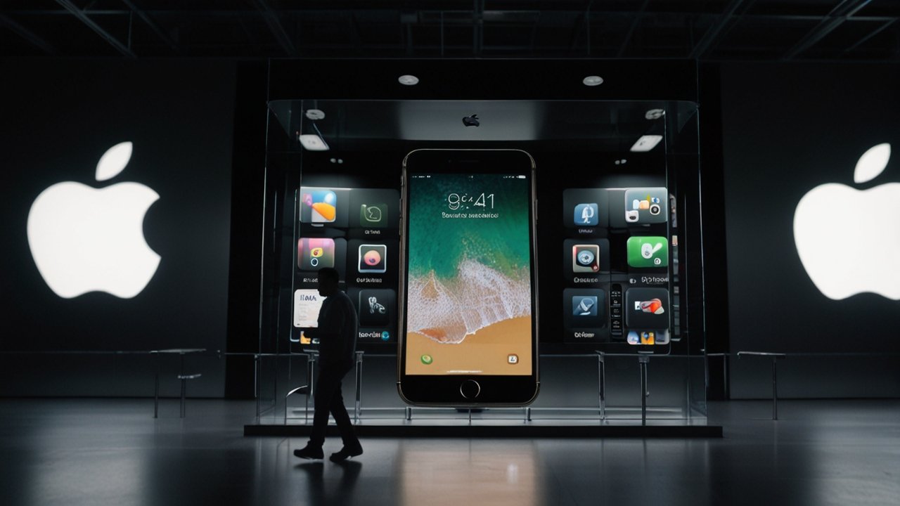 iPhone interface showing Apple smartphone and iOS device capabilities