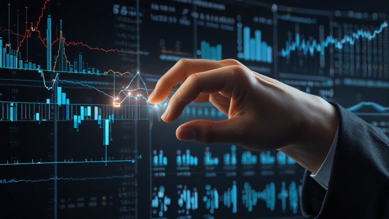 Professional analytics center with AI-powered dashboards, machine learning algorithms processing data, and automated insight generation displays