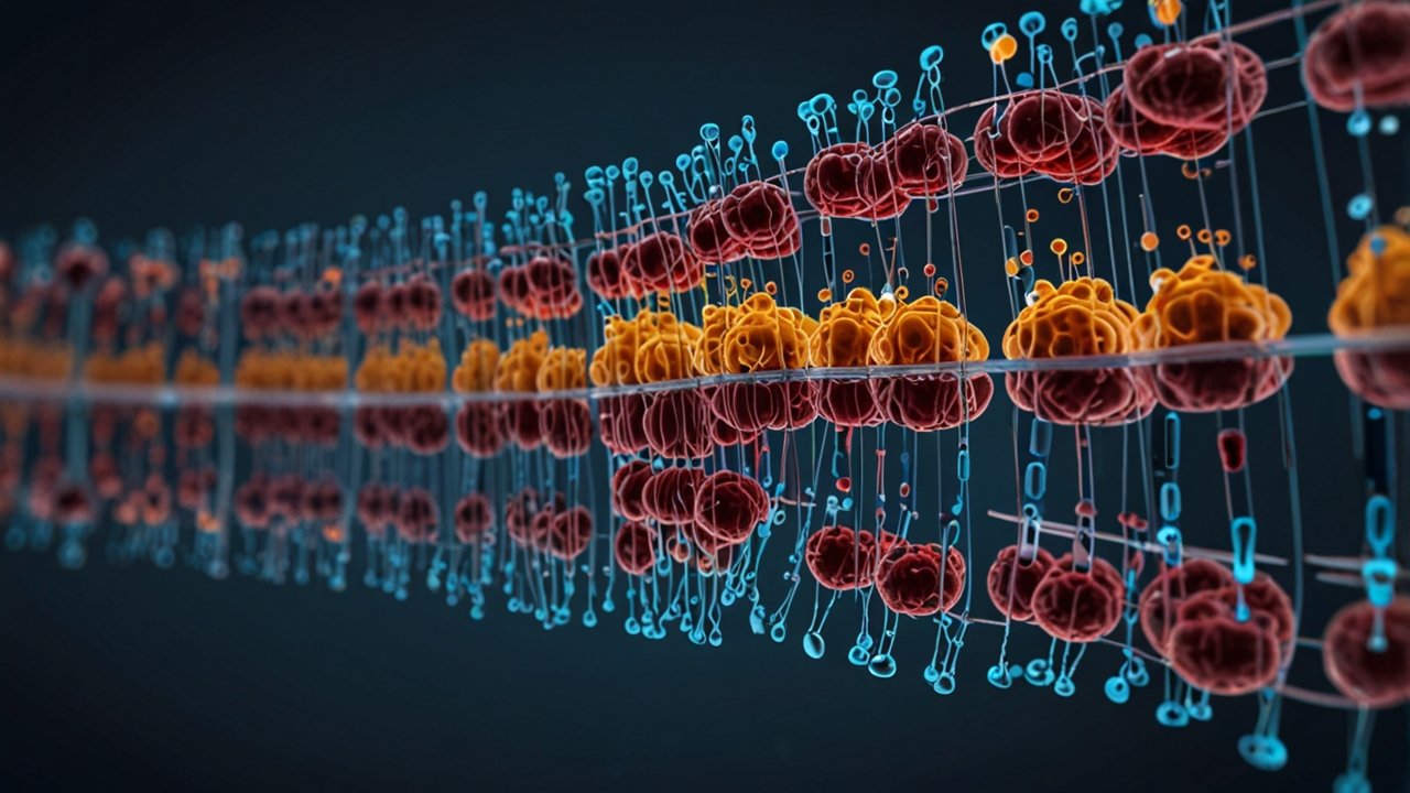 Advanced medical laboratory with genetic sequencing equipment, personalized treatment displays, and precision medicine research interfaces