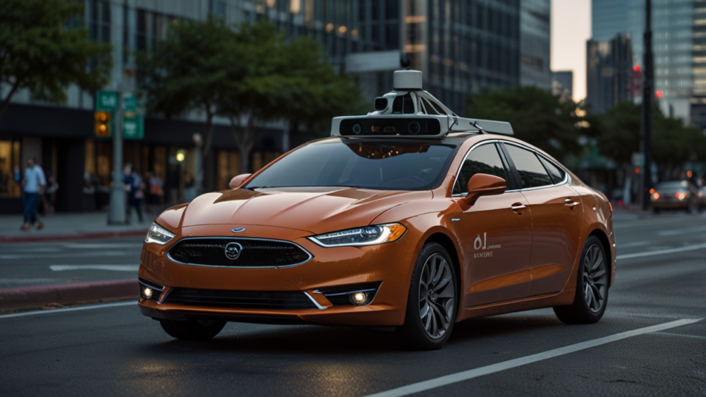 Autonomous vehicle safety testing facility with crash test scenarios, sensor validation equipment, and safety protocol demonstrations in a controlled environment