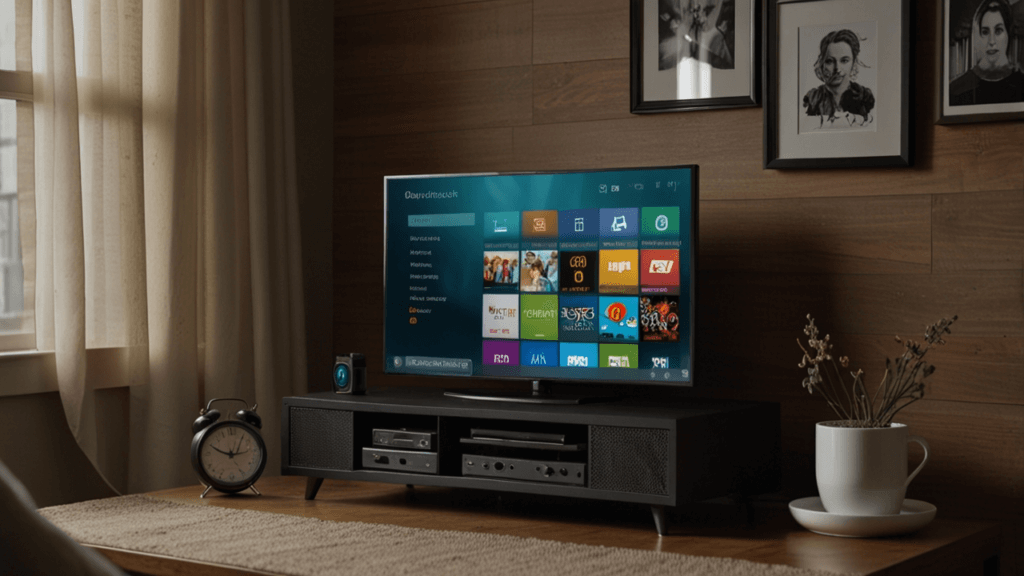 Streaming with live TV interface displaying entertainment options and broadcast channels