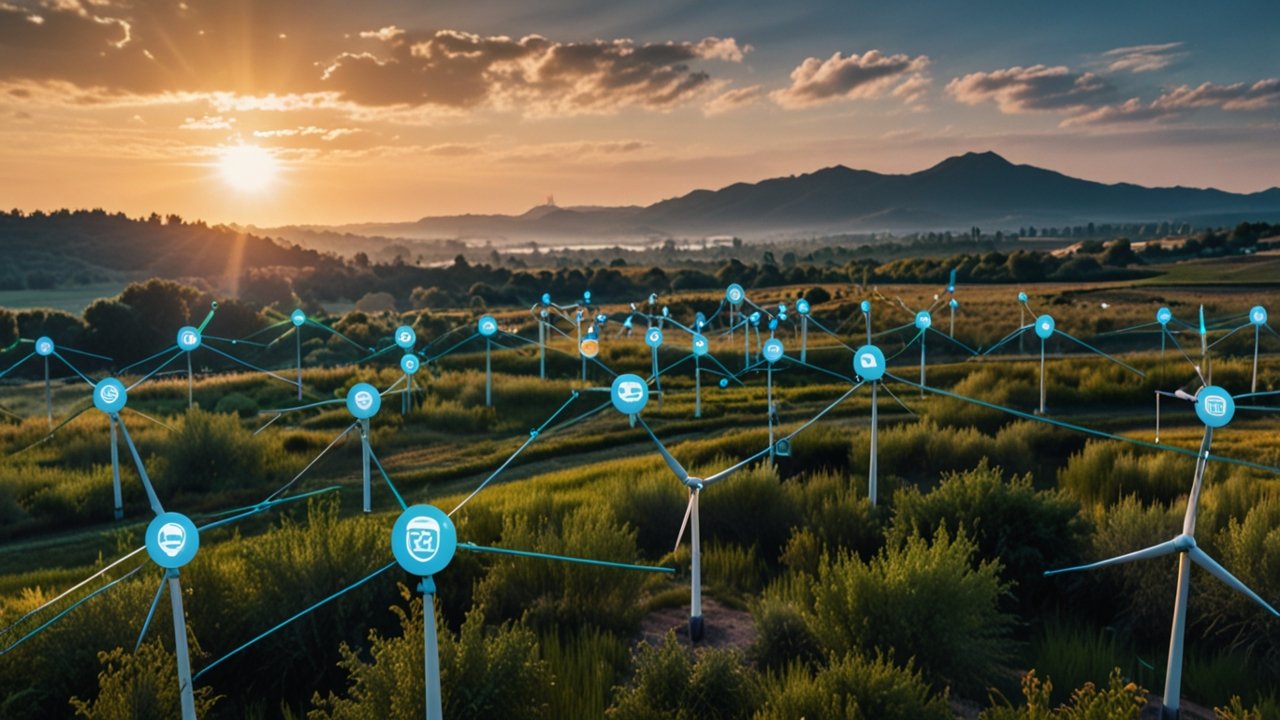 Advanced IoT sensor network deployment with wireless monitoring systems, environmental data collection, and intelligent analysis displays