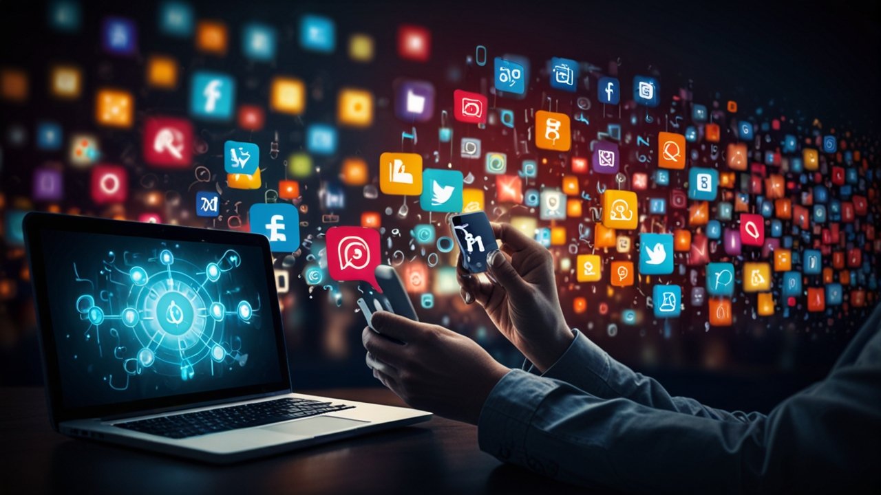 Dynamic viral content studio with creation tools, engagement analytics, social sharing optimization, and digital marketing strategy displays